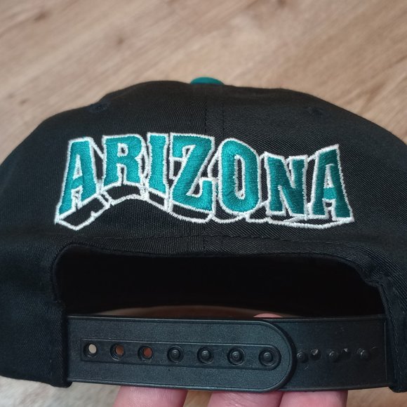 VINTAGE 90s Arizona Diamondbacks Hat Wave Snapback G Cap Spellout One Size Adult - Picture 7 of 13